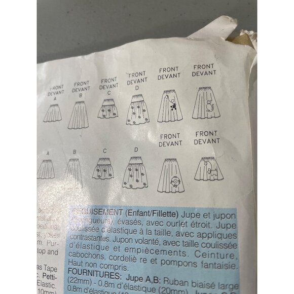 Butterick 4113 Girls Poodle Skirt Costume Pattern All Sizes Included Vintage CUT - Picture 6 of 7